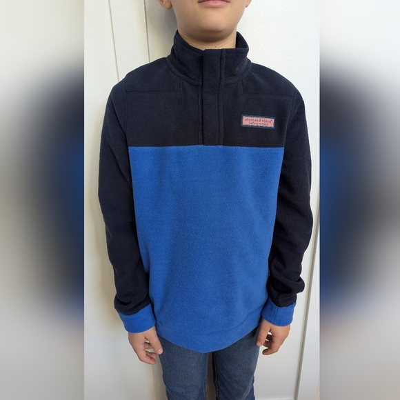 Vineyard Vines Harbor Fleece Shep Shirt Boys - Picture 1 of 12